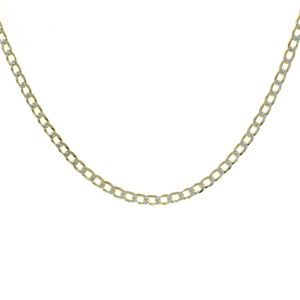 Curb Link 18K Yellow Gold Over Sterling Silver